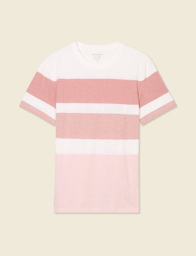 T-shirt manches courtes rose pastel homme