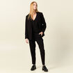Veston sans manches ajusté noir femme