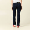 Jeans regular 5 poches denim brut rinse femme