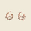 Boucles d'oreilles créoles couleur or femme