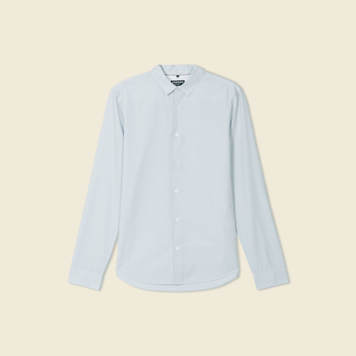 Chemise manches longues bleu ciel homme