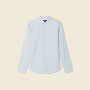 Chemise manches longues bleu ciel homme