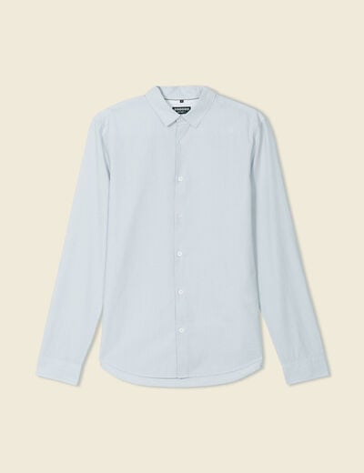 Chemise manches longues bleu ciel homme