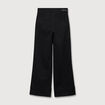 Jeans wide large taille haute denim noir femme