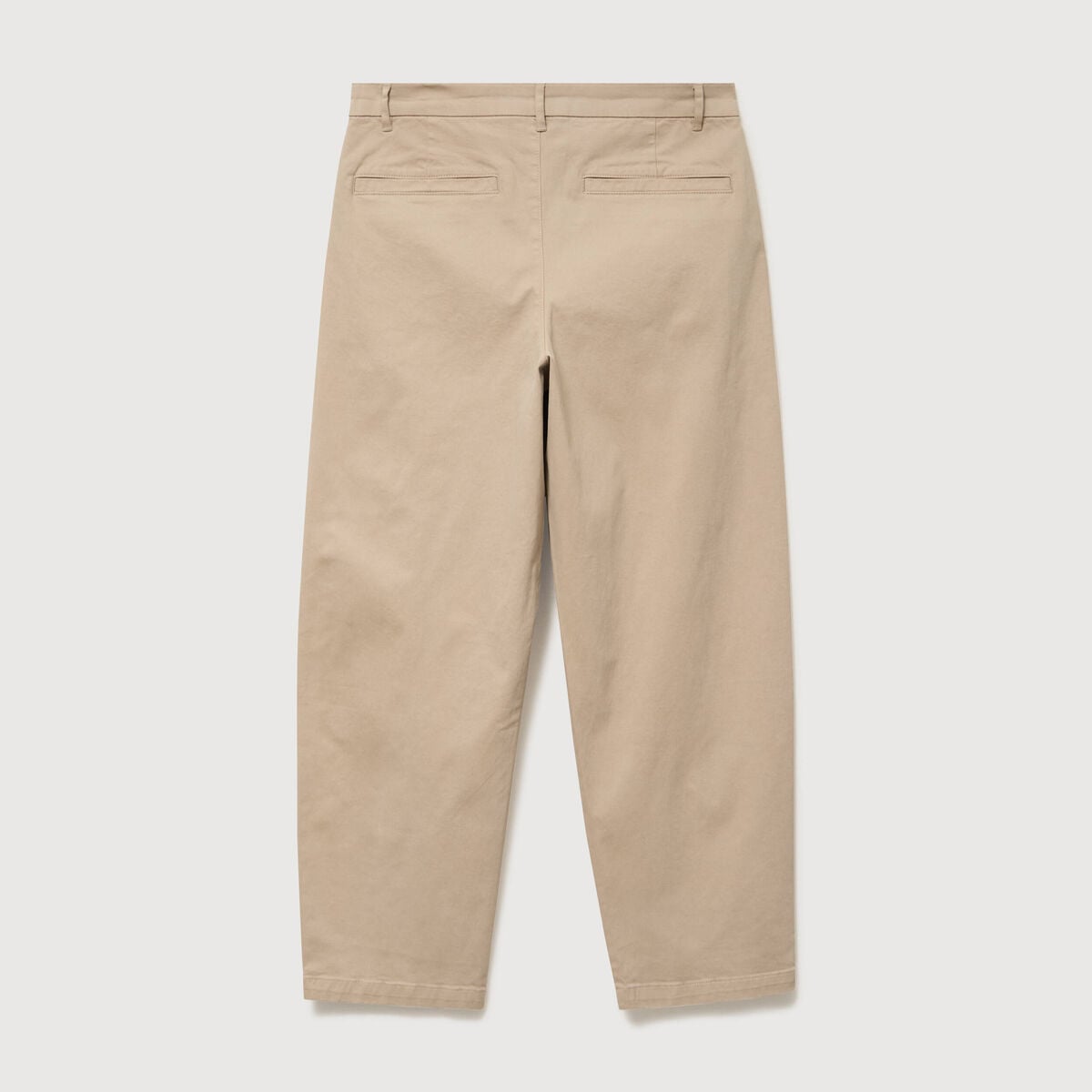Pantalon coupe large beige homme