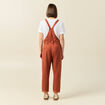 Salopette fluide boutonnée rouge foncé femme