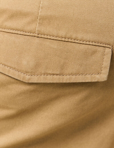 Cargo coupe battle en coton vert kaki homme