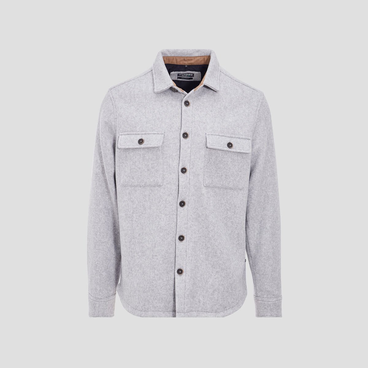 Surchemise éco-responsable gris foncé homme