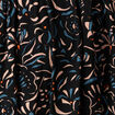 Robe évasée manches 3/4 noir femme