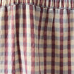 Chemise manches longues col montant marron cognac femme