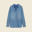 Surchemise en jean denim used femme