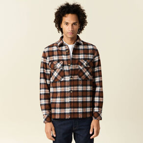surchemise manches longues marron homme Surchemise manches longues marron homme