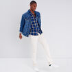 Chemise manches longues bleu marine homme