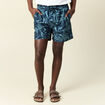 Short de bain vert foncé homme