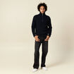 Pull col camionneur bleu marine homme
