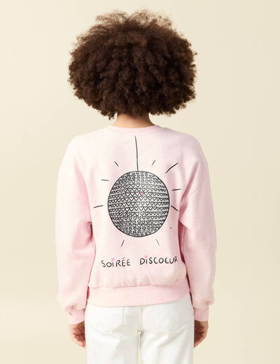 Sweat Atelier Beguin x Bonobo rose poudr&eacute;e femme