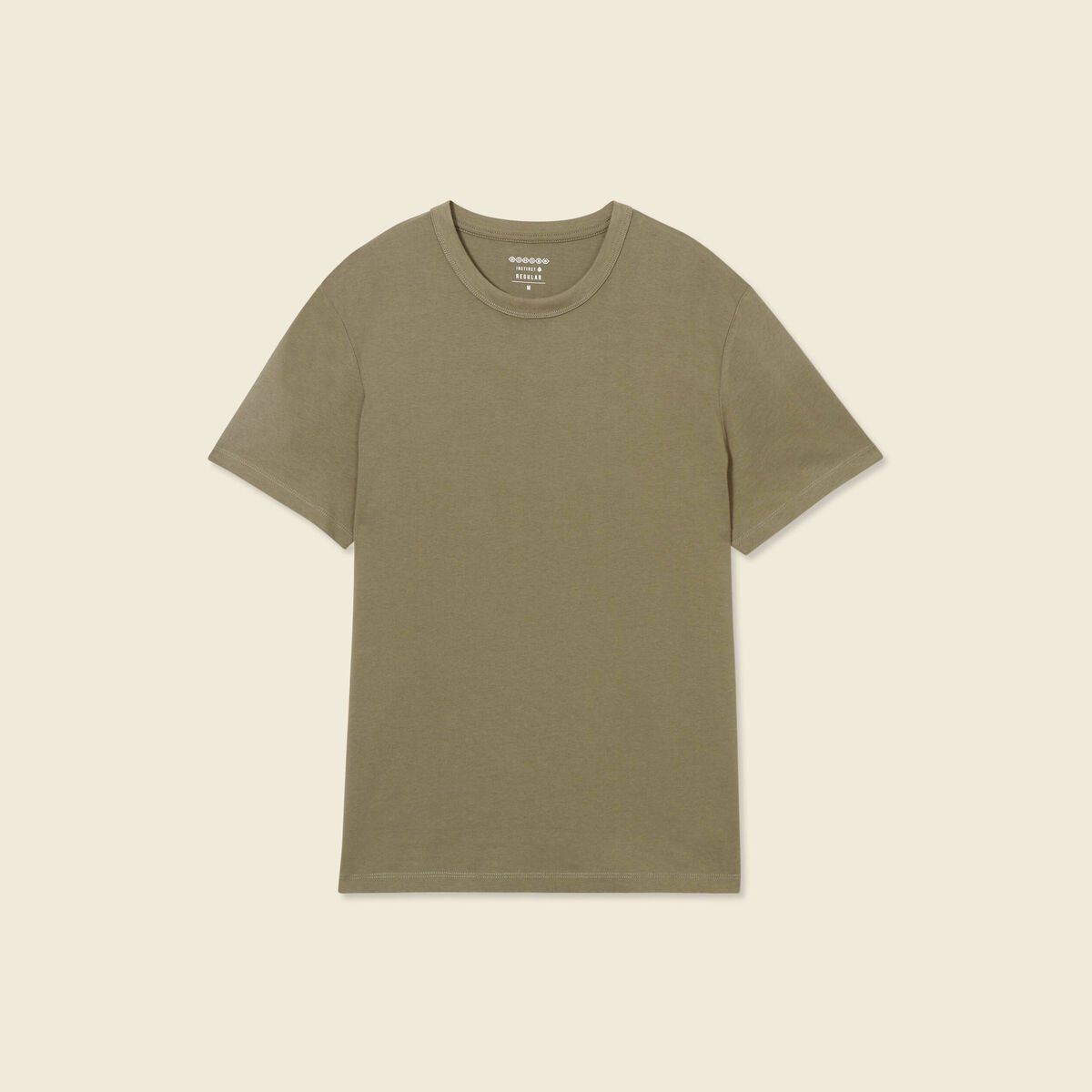 T-shirt éco-responsable vert kaki homme