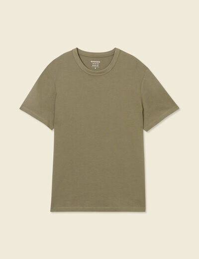 T-shirt éco-responsable vert kaki homme