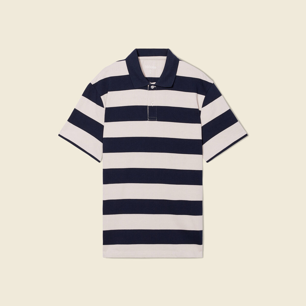 Polo manches courtes bleu marine homme