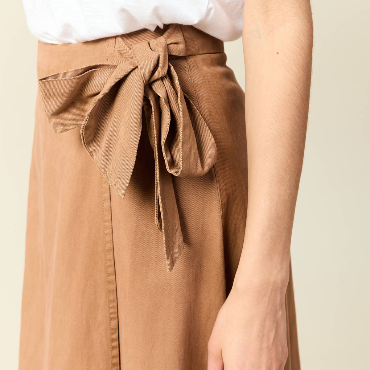 Jupe marron clair femme