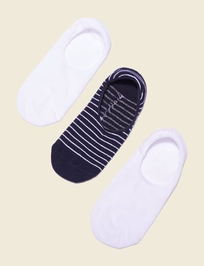 Lot 3 paires chaussettes blanc homme