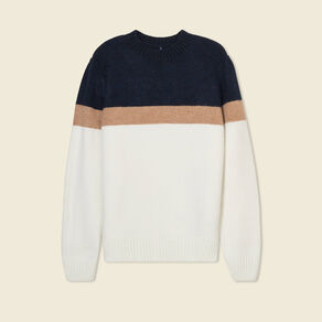 Pull manches longues ecru homme