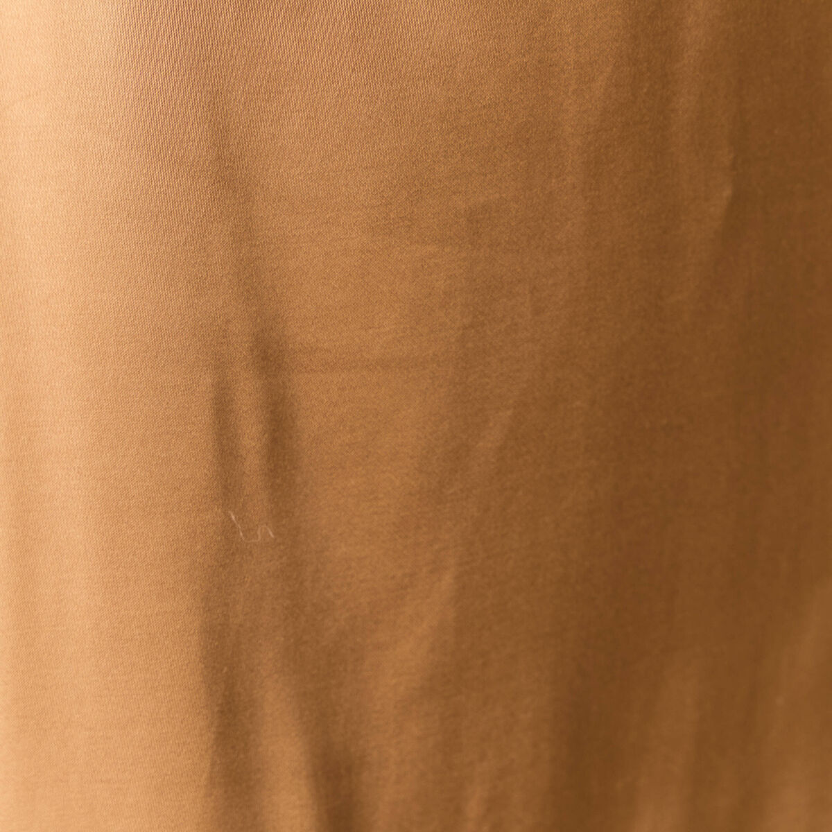 Jupe midi droite satin marron clair femme