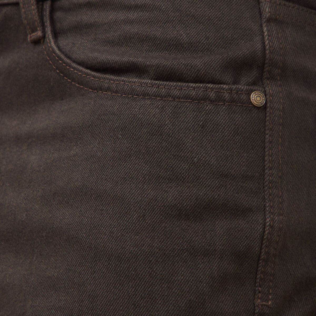 Jeans regular longueur 32 marron homme
