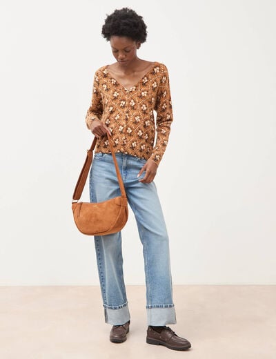 Gilet &agrave; manches longues bordeaux femme