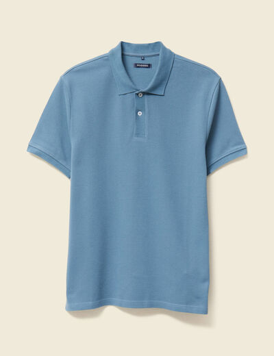 Polo manches courtes bleu foncé homme