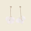 Boucles d'oreilles pendantes blanc femme