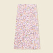 Jupe midi fourreau rose femme