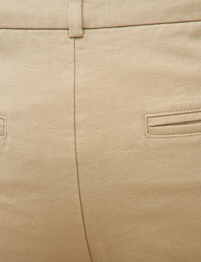 Bermuda vert olive homme
