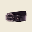 Ceinture en cuir noir femme