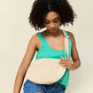 Sac banane devant crochet sable femme