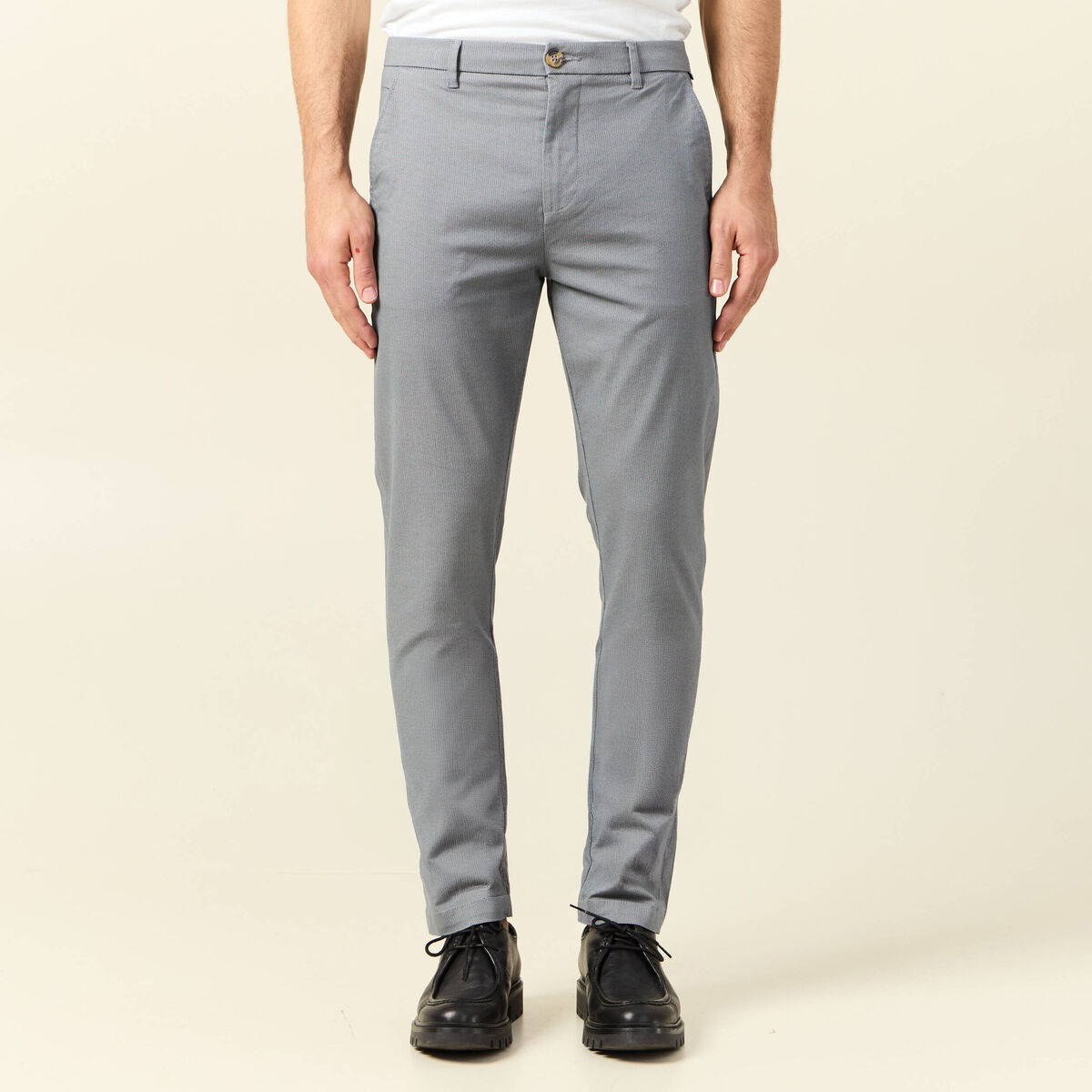 Pantalon slim Instinct chino gris homme