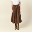 Jupe marron fonc&eacute; femme