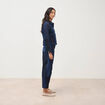 Veste droite en jeans manches longues denim stone femme