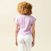 T-shirt manches courtes mauve femme