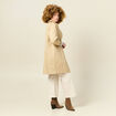Trench long doublé beige femme