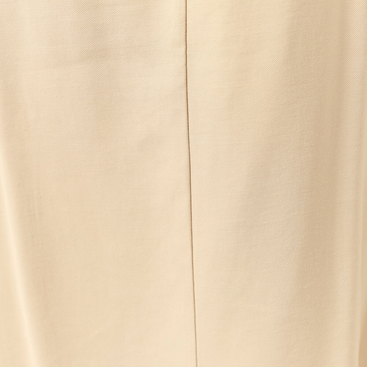Jupe longue portefeuille beige femme
