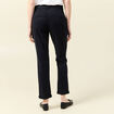 Pantalon chino cigarette bleu foncé femme