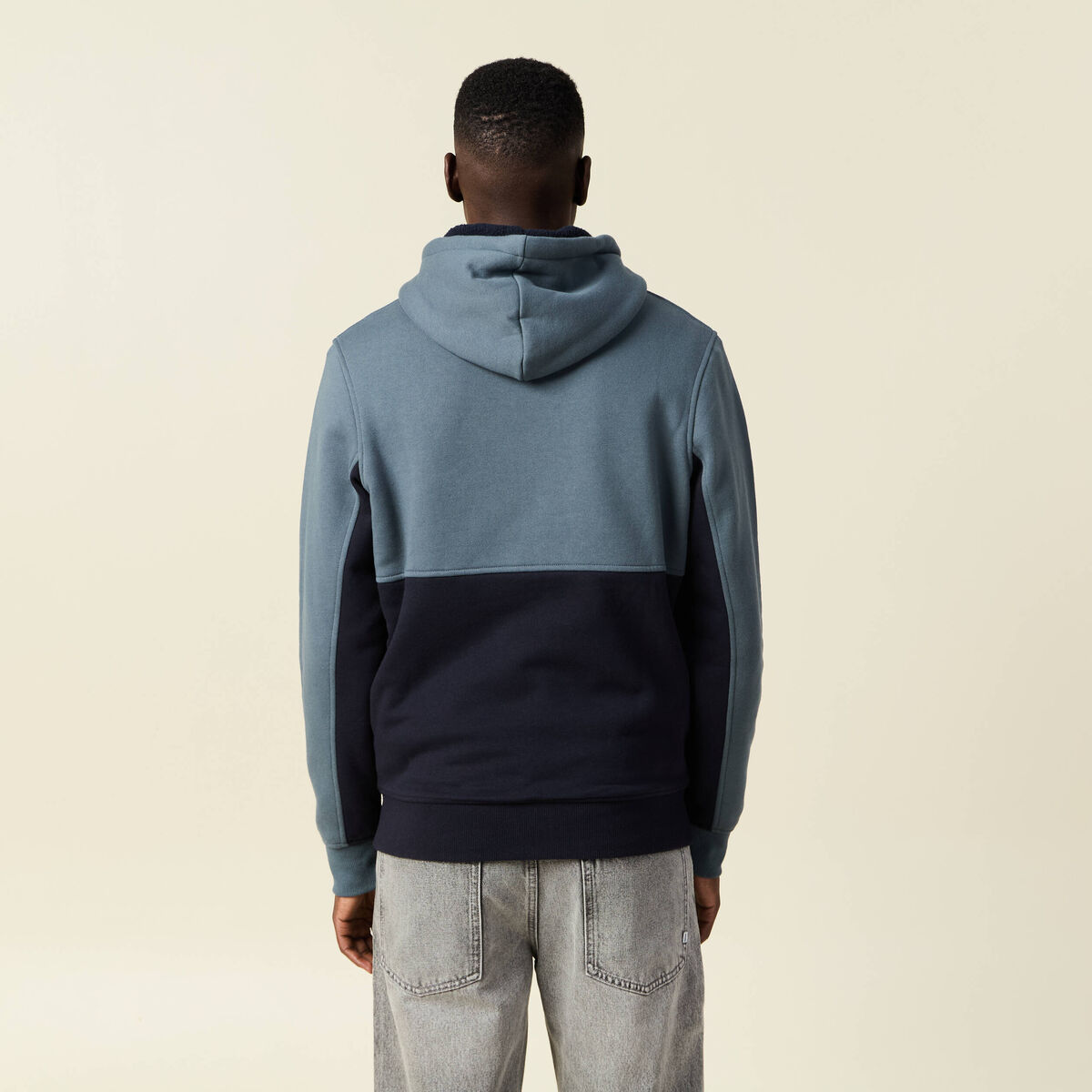 Sweat zipp&eacute; &agrave; capuche vert fonc&eacute; homme