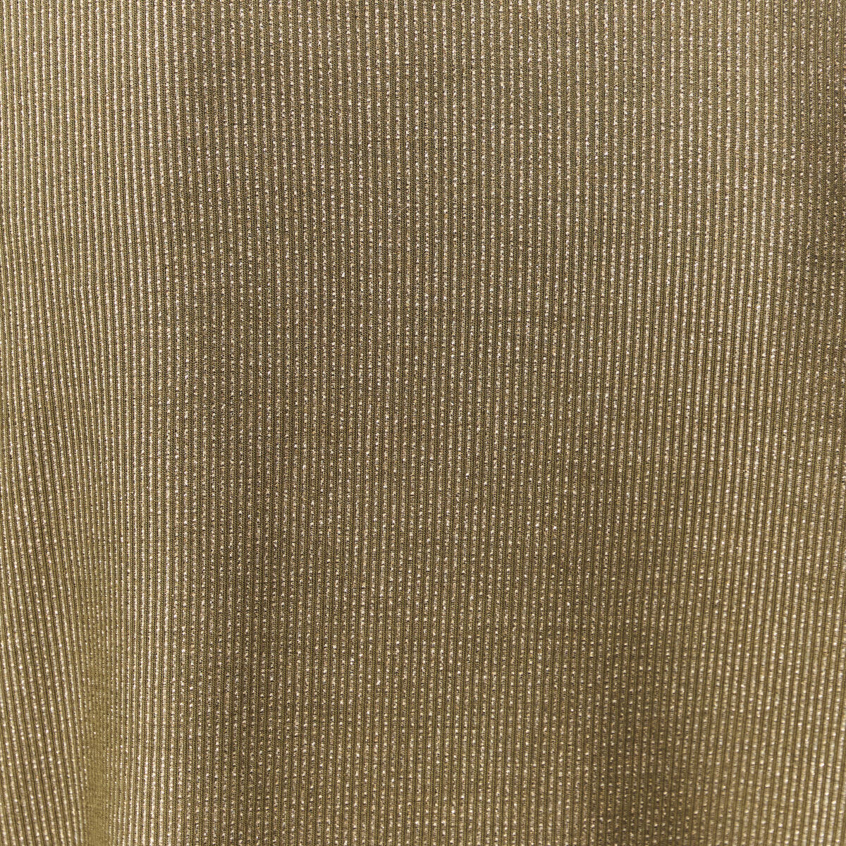 T-shirt manches courtes brillant vert kaki femme