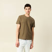 T-shirt manches courtes vert kaki homme