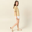 Chemise éco-responsable jaune femme