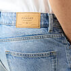 Jeans large relaxed denim bleach homme