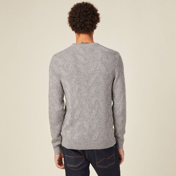pull manches longues gris homme Pull manches longues gris homme