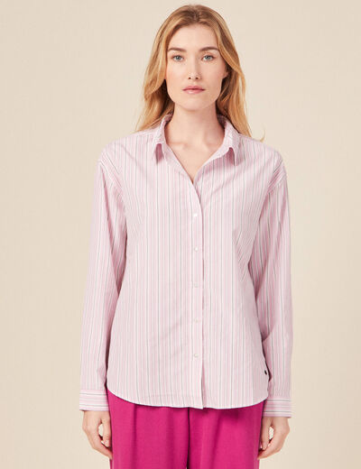 Chemise éco-responsable mauve femme