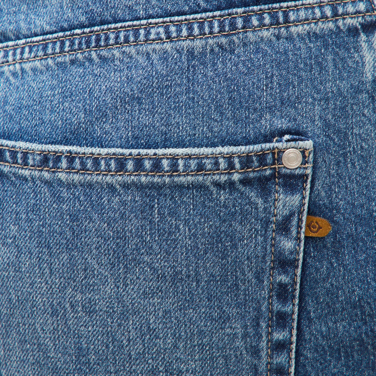 Jeans loose en coton denim used femme